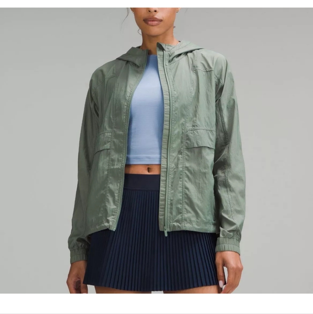 Lululemon Athletica Green Utility Jacket with Hood